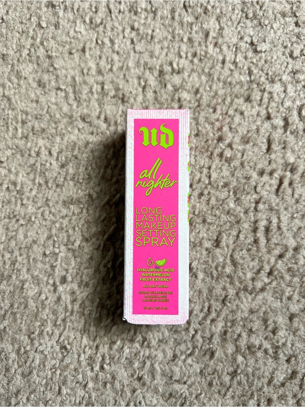 Urban Decay All Nighter Makeup Setting Spray - Hot Pink Packaging